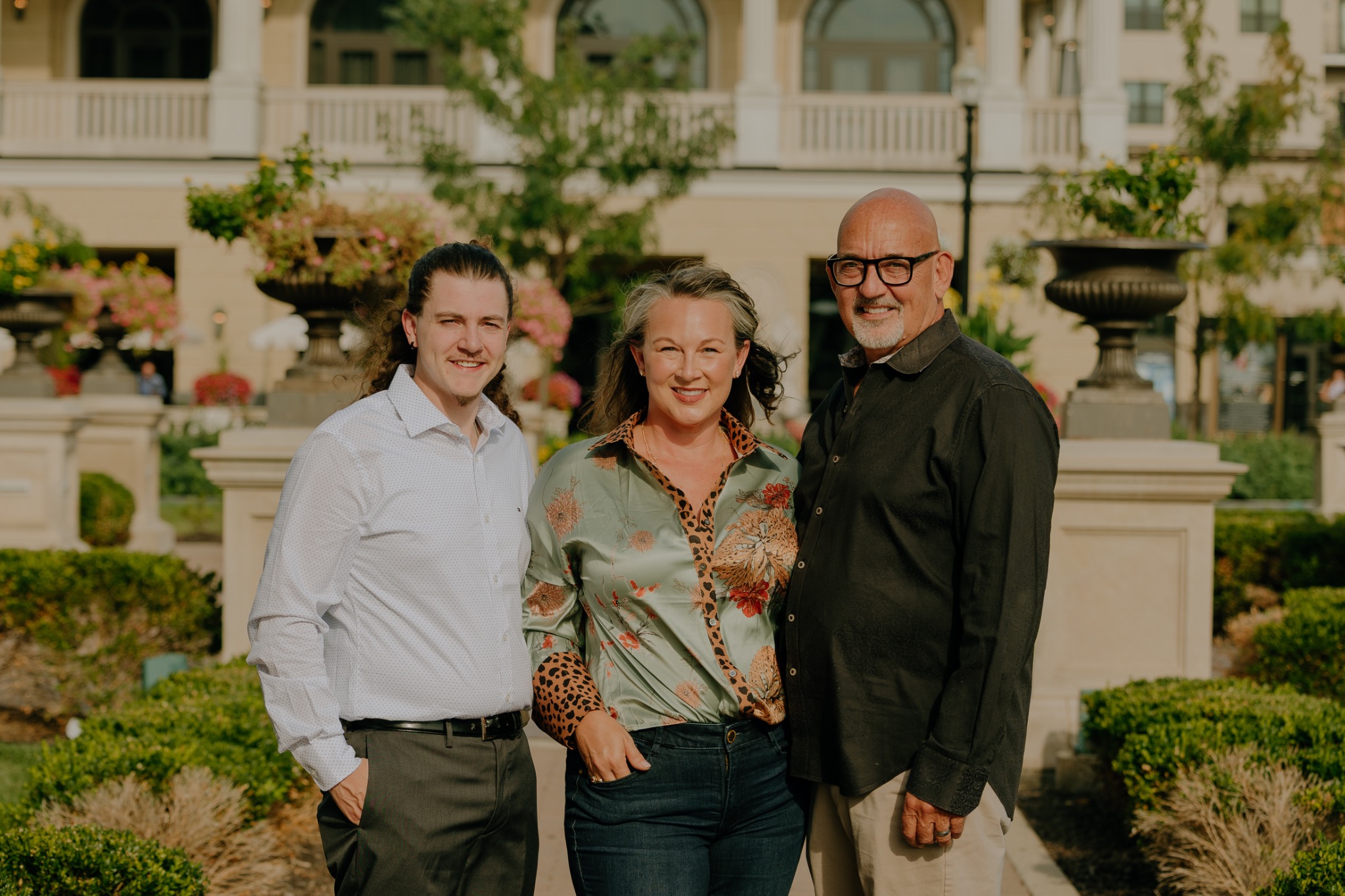 Coleman Williams with Tom and Ashley Colvin